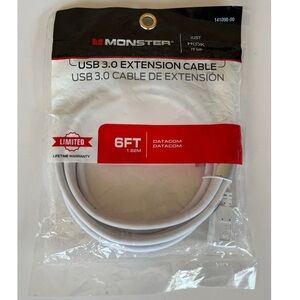 Monster Just Hook It Up High Performance USB Extension Cable 6ft Datacom